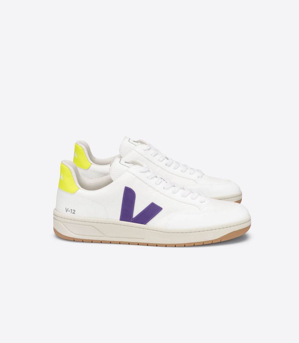 Veja Trainers Mens White - V-12 B-mesh - ETVD-75963